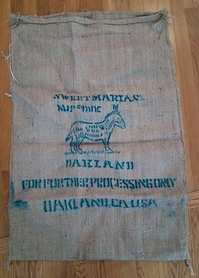 Bolsa de granos de café de arpillera yute etíope 39 X 28 arte de pared A21 Foto 1 de 2