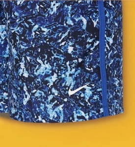 $32 Boys Nike Dri-FIT Multi Printed Shorts Size L Royal Blue White FV0275 480 - Picture 1 of 4