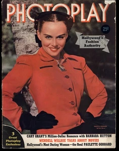 PHOTOPLAY magazine November 1940 * Paulette cover fashion movies advertising - Picture 1 of 10