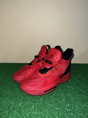 Nike Air Jordan XXXIII 33 GS Rojo Universitario Negro AQ9244-600 Talla 6.5Y Foto 1 de 4