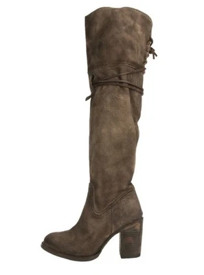 Botas Freebird by Steven FB-Brock Gamuza Sobre la Rodilla Boho Gris Rústico 8 Foto 1 de 4