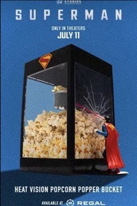 Superman Heat Vision Popcorn Eimer Maschine Comic Krypton 2025 Neu Box Ray Regal - Bild 1 von 1