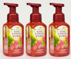 3 Bath & Body Works RIPE RASPBERRY VINE Gentle Foaming Hand Soap - Picture 1 of 1