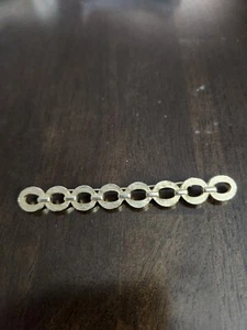 Vintage Sarah Coventry "Chanel-bar" Brooch 1960 Gold Tone - Picture 1 of 6