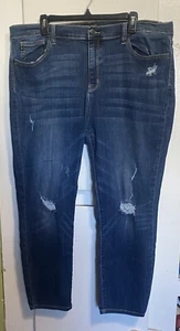 Pantalones de mezclilla Judy Blue ajustados 3XL azul desgastado deshilachado - Imagen 1 de 6