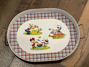Disney Store Mickey’s Summertime Fun BBQ Metal Serving Tray - Pre-owned - Picture 1 of 8
