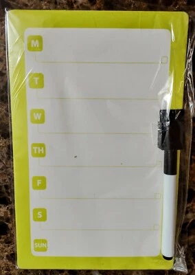 Dry Erase Board & Marker 8 1/2'" x 5  1/2" Magnetic **Brand NEW & Ship's FREE** - Image 1 of 2