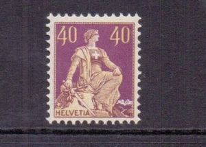 SUIZA 1925 40c AMARILLO-VERDE Y MAGENTA PROFUNDO SG239 MNH CAT £60 - Imagen 1 de 2
