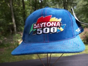 Vintage FEB. 14TH 1999 DAYTONA 500 NASCAR STRAPBACK HAT CAP CHECKERED FLAG - Imagen 1 de 8