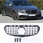 1x Silver Front Bumper Grille For Mercedes Benz E63 AMG S 2014-2015 GT Style UK