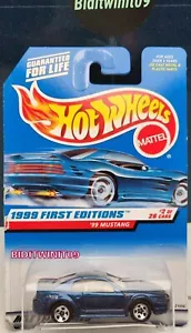 HOT WHEELS 1999 PRIMERAS EDICIONES '99 MUSTANG AZUL TOSTADO - INTERIOR CON 5 RADIOS - Imagen 1 de 2