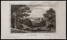 1842, engraving antique Greenwich Park/England Engraving England