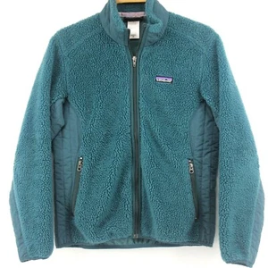 Patagonia Women's Retro X Deep Pile Fleece Jacket Teal Blue 2007, Size Medium M - Picture 1 of 9