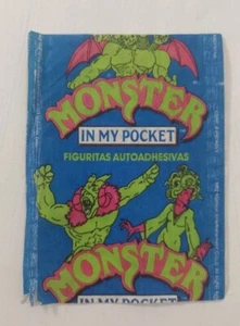 Vintage MONSTER IN MY POCKET MIMP EMPTY Stickers Wrapper Cromy Argentina 1992 - Picture 1 of 2