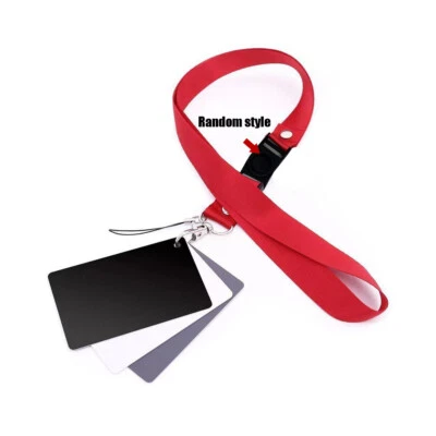 3in 1 Digital 18% Gray/ White /Black Card Set Photography Exposure Balance Strap - Image 1 of 4