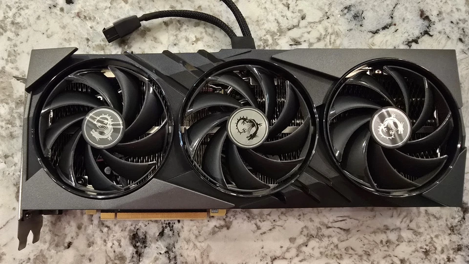 MSI NVIDIA GeForce RTX 4070 Ti GAMING X SLIM 12G GDDR6X 12GB VIDEO CARD GPU - Image 1 of 3