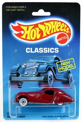 Vintage Hot Wheels Talbot Lago Classics Series - 4741 NRFP 1986 Burgundy 1:64 - Image 1 of 4