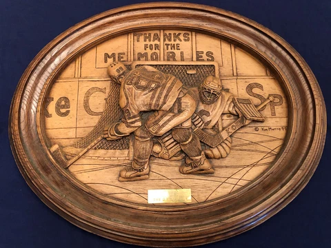 Wayne Gretzky - Oilers - Battle of Alberta Retirement Plaque 1999 Cover