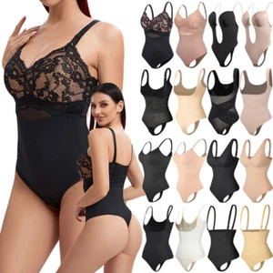 Women Firm Tummy Control Body Shaper Slimming Bodysuit Seamless Tight Shapewear - Picture 1 of 45