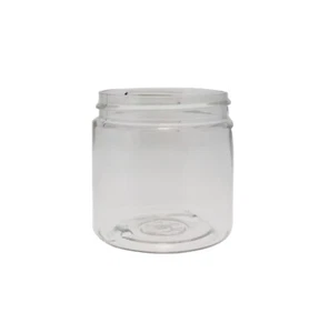 4oz Clear Round PET Plastic Jars - case with 50 - Picture 1 of 1