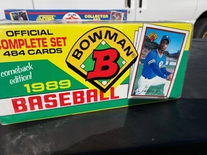 Juego completo de béisbol Bowman 1989 caja abierta 484 tarjetas Ken Griffey Jr. radiocontrol - Imagen 1 de 8