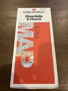 VINTAGE Rand McNally Honolulu & Hawaii Road Map - Picture 1 of 2