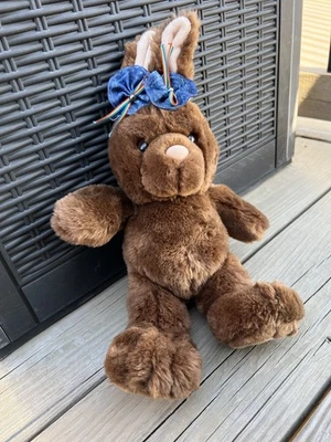 Peluche Build a Bear Retirado Chocolate Bunny Rabbit 2000 Vintage Marrón Foto 1 de 4