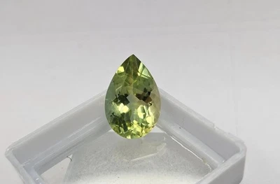 Amazing Bi-Colour Tourmaline Pear Cut 7+Ct Natural Loose EGL Certified Gemstone - Image 1 of 4