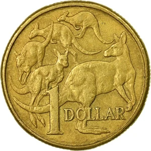 Australien | 1 Dollar Münze | Kängurus | Km:84 | 1985 - 1998 - Bild 1 von 12