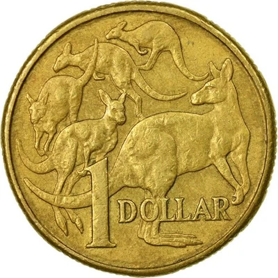 Australia | 1 Dollar Coin | Kangaroos | Km:84 | 1985 - 1998 - Image 1 of 4