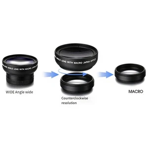 Kit objectif grand angle et macro 2 en 1 Explore Every Detail pour smartphones - Photo 1 sur 12