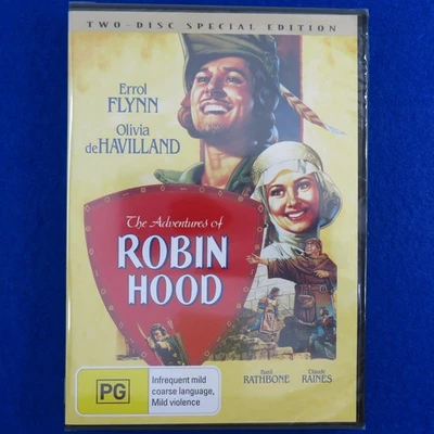 The Adventures Of Robin Hood - Brand New - DVD - Region 4 - Fast Postage !! - image 1 of 2