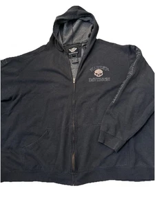 VINTAGE HARLEY-DAVIDSON MOTORCYCLES HOODIE SWEATSHIRT RACING SIZE 5XL - Picture 1 of 6