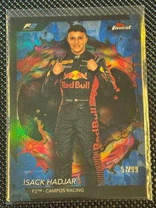 2024 Topps Finest Formula 1 F1 Isack Hadjar Rare Blue 57/99 #241 Portrait - Picture 1 of 2