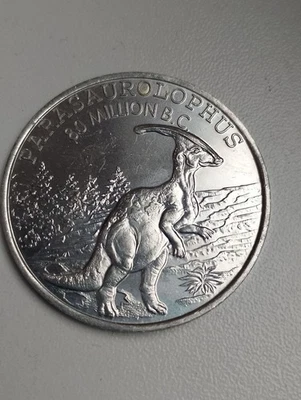 Parasaurolophus Dinosaur Age Jurassic Triassic Prehistoric Saltopus Token T-Rex - Bild 1 von 4