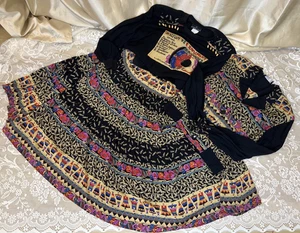 De Colección Años 90 Carole Pequeño CONJUNTO Moulin Rouge Francés Top Chaqueta Falda Arte Para Usar 3 piezas - Imagen 1 de 23