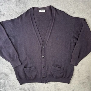 Cárdigan vintage Burberrys of London para mujer grande mezcla de lana Y2K auténtico años 90 - Imagen 1 de 8