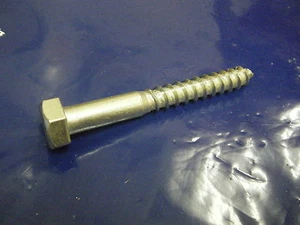 Cabeza hexagonal 12 mm x 100 mm carro tornillo brillante galvanizado madera fijación madera pesada - Imagen 1 de 2
