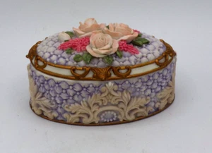 1997 Westland Spieluhr "Music of the Night" Nr.4023 Lavendel mit Rosen - Bild 1 von 6