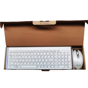 USA layout white wireless keyboard and mouse kit for lenovo SK-8861 - Picture 1 of 6