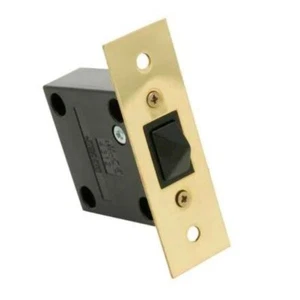 Jeani 2A Brass Flush Push To Break Door Wardrobe Cupboard Cabinet Switch 141WB - Picture 1 of 12