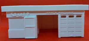 N Scale Gulf Service Gas Station White Unpainted Train Yard - Picture 1 of 11