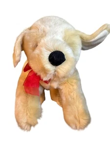 Russ Berrie Peluche Buttercup Amarillo Labrador Cachorro Perro Relleno 16” Arco Rojo - Imagen 1 de 7