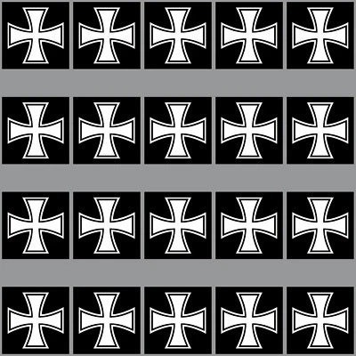 20 Aufkleber 3cm Eiserne Kreut Mini Sticker Modellbau Flagge Fahne 4061963009345 - Bild 1 von 3