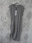 NOISY MAY ladies grey ruched side stretch jersey dress SMALL UK 8 BNWT NEW