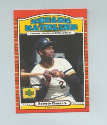 2001 UD DECADE 1970'S DECADE DATELINE # 117 ROBERTO CLEMENTE , PIRATES - Image 1 of 2