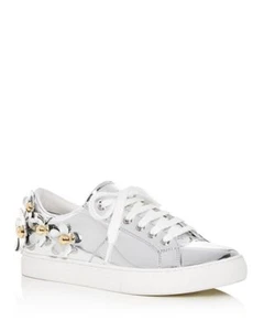 Marc Jacobs Daisy Metallic Low-Top Sneakers with Studded Flowers Size 35 - Picture 1 of 5