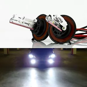 2x XENON HID Bulbs 9007 6000K Crystal White 35W AC for Mustang/Ranger Headlight - Picture 1 of 8