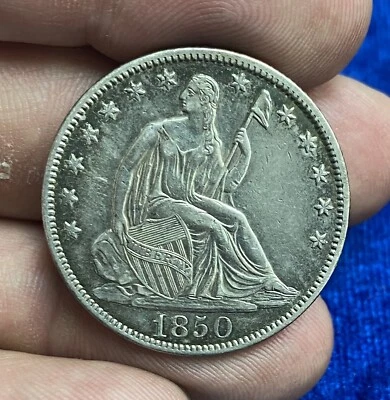 Medio dólar sentado 1850-O Foto 1 de 4