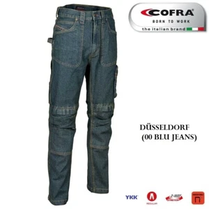 Pantaloni jeans lavoro elasticizzati Cofra DUSSELDORF CON tasca per ginocchiere - Foto 1 di 8